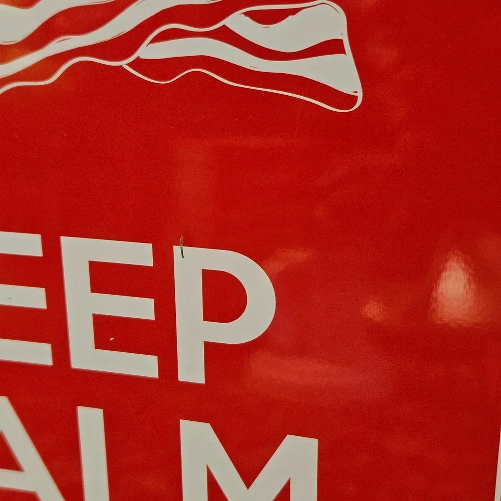 Keep‎ calm And Eat Bacon Wall Metal Sign by Kalan SM297  8.25